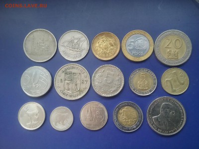 Солянка иностранных  монет 15 шт.     10.02.17     22.00 - 20170206_115723