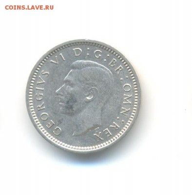 Ag. Британия 3 пенса 1938. с 20 руб. до 9.02 22:00 - 10