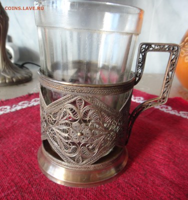 Подстаканник "Скань" со стаканом (гранёным) - DSC01752.JPG