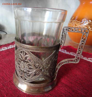 Подстаканник "Скань" со стаканом (гранёным) - DSC01753.JPG