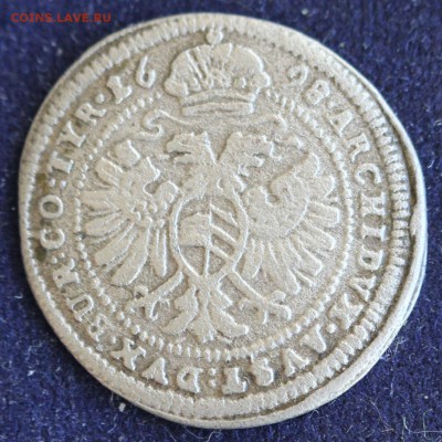 С 1 руб.СВЯЩЕННАЯ  РИМСКАЯ ИМПЕРИЯ 1 крейцер 1698г.  до 12.2 - IMG_4492.JPG