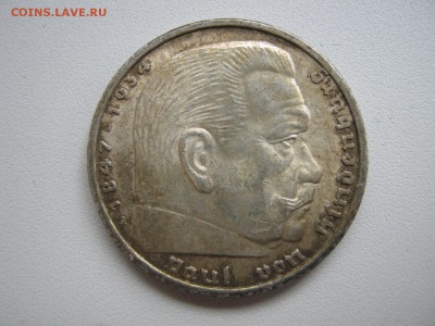Германия 3 рейх 5 марок 1935 A орел без свастики до 11.02 - IMG_0655
