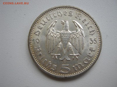 Германия 3 рейх 5 марок 1935 A орел без свастики до 11.02 - IMG_0656