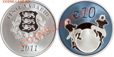Эстония, 10 евро 2011, Будущее Эстонии, Новинка! - 10 eur