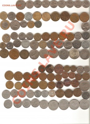 Продам иностранные монеты 376 штук от 2 рублей за штуку. - Изображение 022