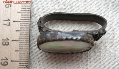 Перстень со вставкой.(копаный) до 07.02 в 22.00мск.Короткий. - 1.JPG