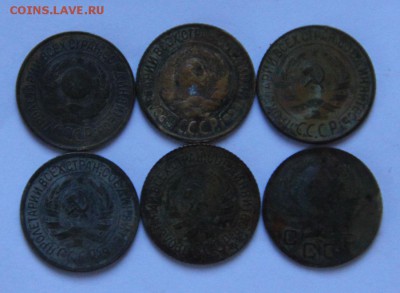 1коп 1926,27,28,31,34,35. - maldives