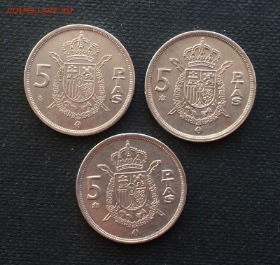 ИСПАНИЯ 5 песет 1975, 1982 год - IMG_8957.JPG