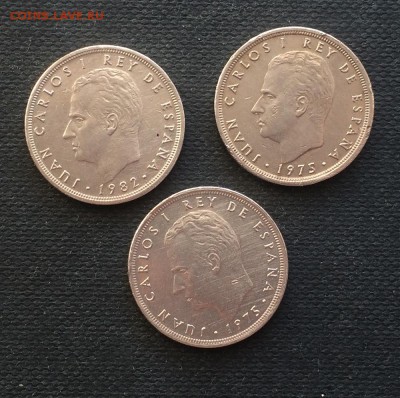 ИСПАНИЯ 5 песет 1975, 1982 год - IMG_8958.JPG