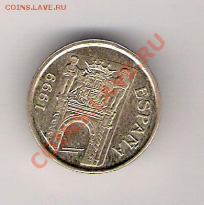 5 песет Испания 1999 до 29.01.2011 в 22.00 мск. - сканирование0350