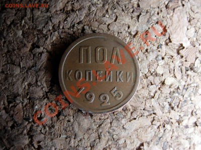 Полкопейки 1925 в родном цвете, не копанная. 26-01-11, 21-00 - DSCN6673.JPG