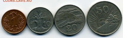 Зимбабве. подборка из 4 монет до 14 02 17 до 22-00 мск - хх254