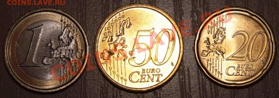 Ватикан 50 cent 2010 и Сан Марино 20,50cent и 1euro - c