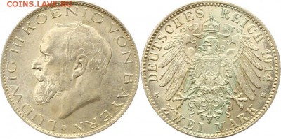 Бавария 2 марки 1914 - 2 марки