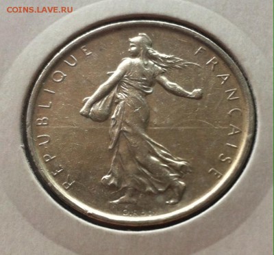 5 франков 1963г. , Франция , Ag835 , до 14.02.17г. - 5фр-2