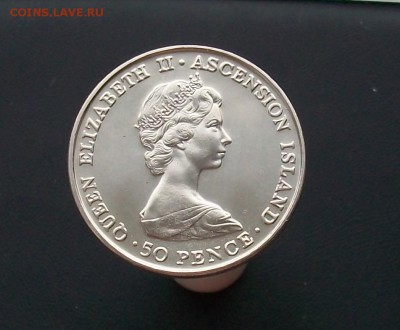 Крона Остров Вознесения 50 пенсов 1984 Королевский визит - 100_6801