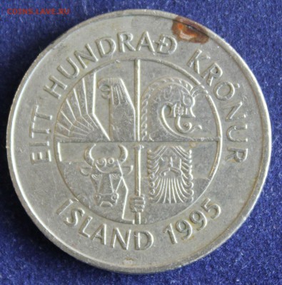 С 1 руб. ИСЛАНДИЯ 100 крон 1995г. РЫБА до 14.02 в 22-00 - IMG_4761.JPG