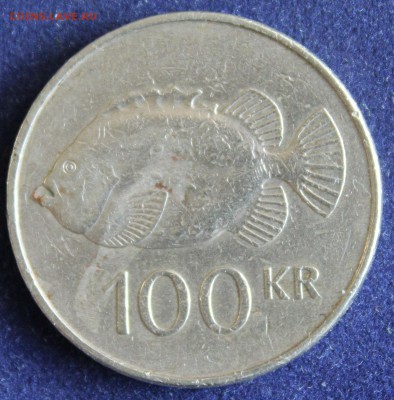 С 1 руб. ИСЛАНДИЯ 100 крон 1995г. РЫБА до 14.02 в 22-00 - IMG_4760.JPG