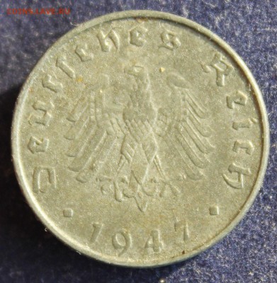 С руб. ГЕРМАНИЯ под СОЮЗНИКАМИ 10 пфеннигов 1947г."А"до14.2 - IMG_4738.JPG