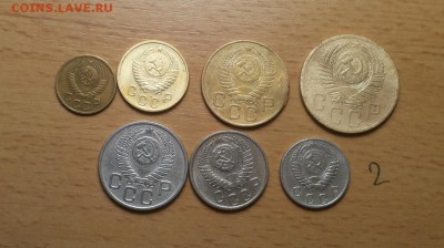 годовой комплект 1954г - 1,2,3,5,10,15,20 коп до 14.02 блиц - 1954 годовой 2 3