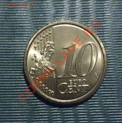 Ватикан 10 евроцентов 2010 до 21.00 27.01 - 10ц-3