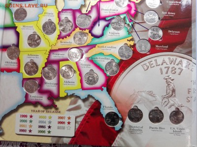 Квотеры США в альбоме – с 1999 по 2009 год. Ретро лот. - 7