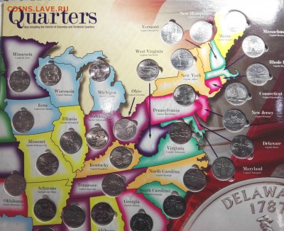 Квотеры США в альбоме – с 1999 по 2009 год. Ретро лот. - 6