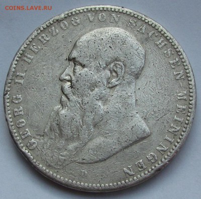 5 марок. Саксен-Мейнинген. Германия 1902г - IMG_2273.JPG