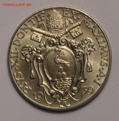 Ватикан 1 Лирa 1939 (11.02) - P1011562.JPG
