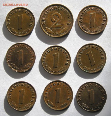 Третий Рейх 9 разных Пф. 1937-40 (11.02) - P1011555.JPG