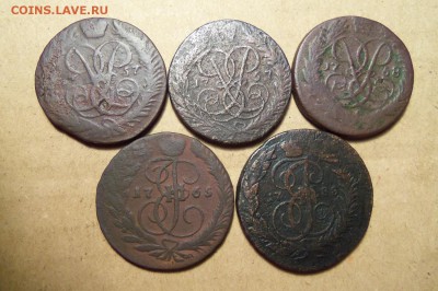 2 копейки 1757 -1788 г.- 5 шт.До 11.012.2017 г.22 00 мск. - 101_7083.JPG