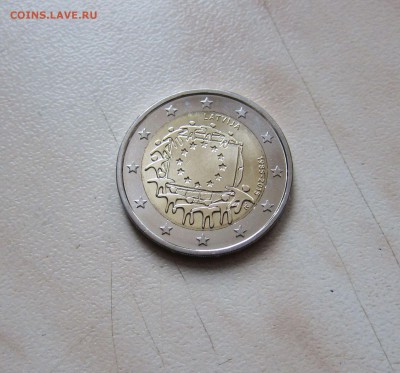 2ЕВРО 30 лет ФЛАГУ ЛАТВИЯ (UNC) 12.02. 22-00 мск - Латв_2