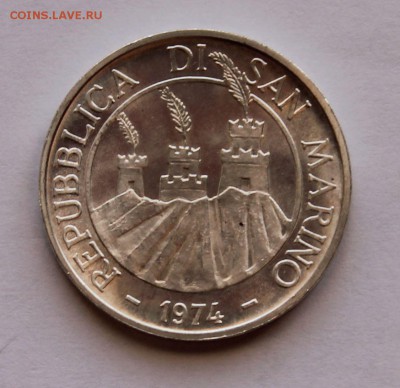 Сан Марино 500 лир 1974. СЕРЕБРО. РАСПРОДАЖА. - 7