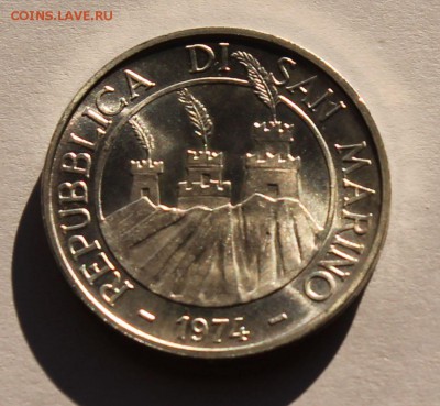 Сан Марино 500 лир 1974. СЕРЕБРО. РАСПРОДАЖА. - 6
