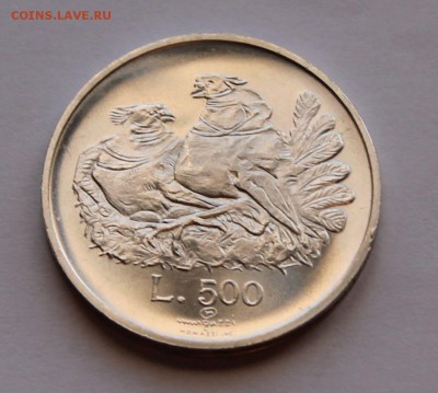 Сан Марино 500 лир 1974. СЕРЕБРО. РАСПРОДАЖА. - 4
