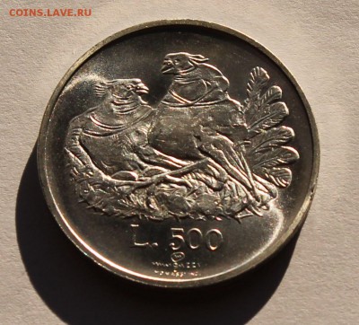 Сан Марино 500 лир 1974. СЕРЕБРО. РАСПРОДАЖА. - 2