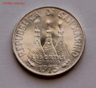 Сан Марино 500 лир 1975. СЕРЕБРО. РАСПРОДАЖА. - 8