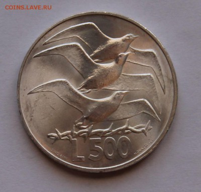 Сан Марино 500 лир 1975. СЕРЕБРО. РАСПРОДАЖА. - 3