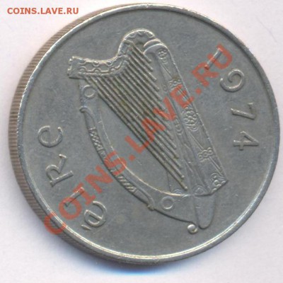 Ирландия 10 пенсов.1974 г. До 27.01.11 г. 20-00 МСК. - Ирландия 10 74
