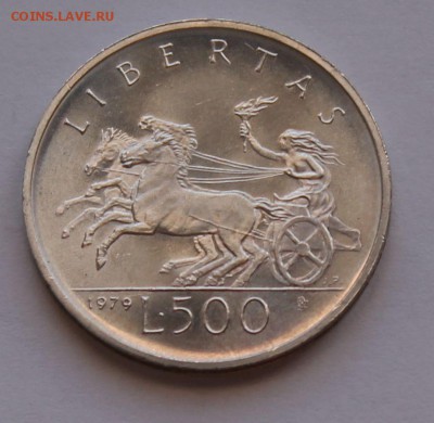 Сан Марино 500 лир 1979. СЕРЕБРО. РАСПРОДАЖА. - 4