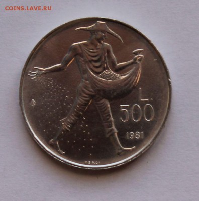 Сан Марино 500 лир 1981. Сеятель. СЕРЕБРО. РАСПРОДАЖА. - 3