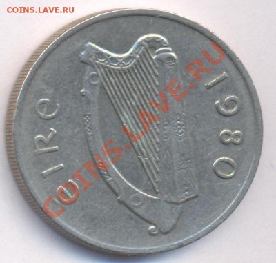 Ирландия 10 пенсов.1980 г. До 27.01.11 г. 20-00 МСК. - Ирландия 10 80