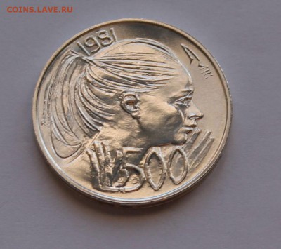 Сан Марино 500 лир 1981. Женщина. СЕРЕБРО. РАСПРОДАЖА. - 4