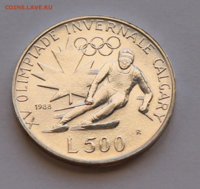 Сан Марино 500 лир 1988. СЕРЕБРО. РАСПРОДАЖА. - 4