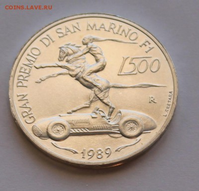 Сан Марино 500 лир 1989. СЕРЕБРО. РАСПРОДАЖА. - 4