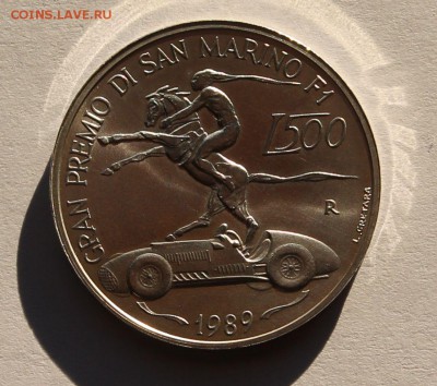 Сан Марино 500 лир 1989. СЕРЕБРО. РАСПРОДАЖА. - 1