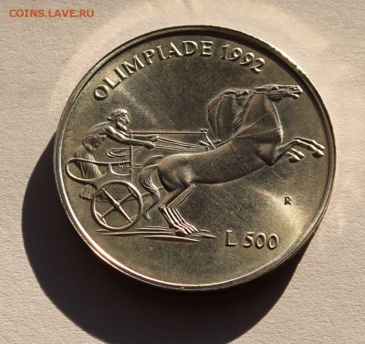 Сан Марино 500 лир 1992. СЕРЕБРО. РАСПРОДАЖА. - 2