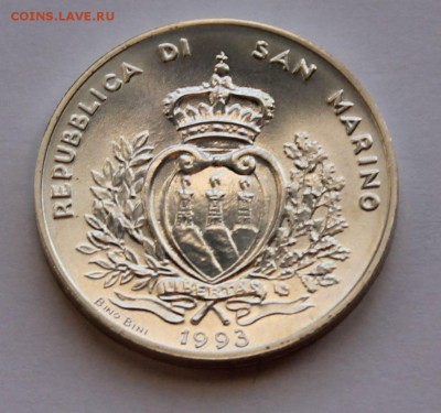 Сан Марино 500 лир 1993. СЕРЕБРО. РАСПРОДАЖА. - 8