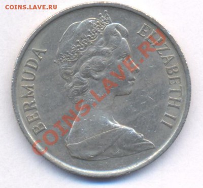 Бермуды 25 центов. 1973 г. До 27.01.11 г. 20-00 МСК. - Бермуды73