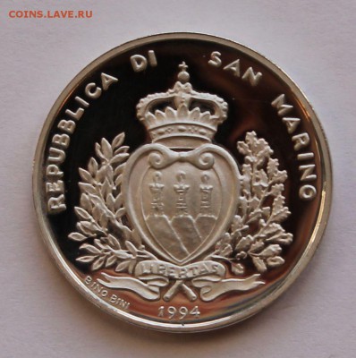 Сан Марино 500 лир 1994. СЕРЕБРО. РАСПРОДАЖА. - 10